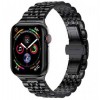 Браслет BeWatch для Apple Watch series 3 4 | 5 | 6 із шириною корпусу 42 | 44mm Link сталевий Чорний (1021401)