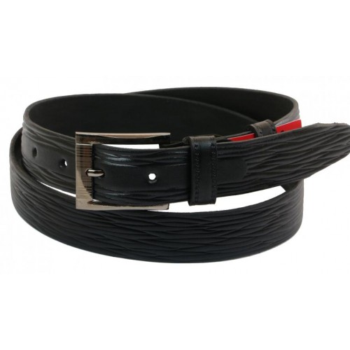 Шкіряний ремінь Skipper 110-130 x 3.3 см Чорний (1034-33) Шкіряний ремінь Skipper 110-130 x 3.3 см Чорний (1034-33)