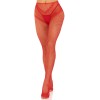 Панчохи Leg Avenue Crotchless Net Tights with Heart Backseam Red One Size