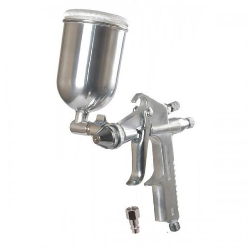 Краскопульт MASTERTOOL HP MINI ВБ 200 мл поворотний алюміній Ø0.5 мм 60-90 л/хв 2.5-4.0 бар 80-8933