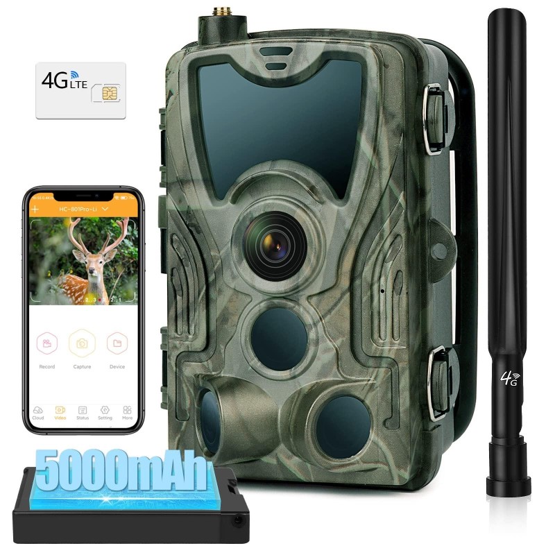 Фотопастка Suntek Huntcam HC-801-Plus LIG LTE 5000 mAh 120 ° 30MP IP65 (55283)