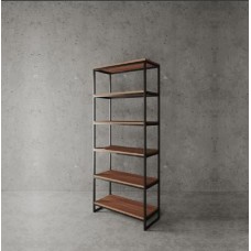 Стелаж для зберігання в стилі Loft Чорний NS-1784 2030x800x350 мм