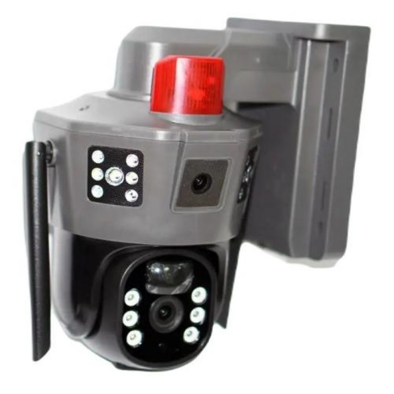 IP-камера відеоспостереження RIAS TP18 вулична із сонячною панеллю Black