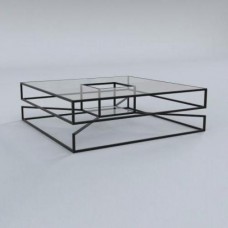 Кавовий журнальний столик у стилі Loft NS-537 580x1200x1200 мм Черный