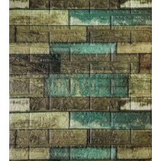 Самоклеюча декоративна 3D панель Loft-Expert синій камуфляж 700x770x5 мм