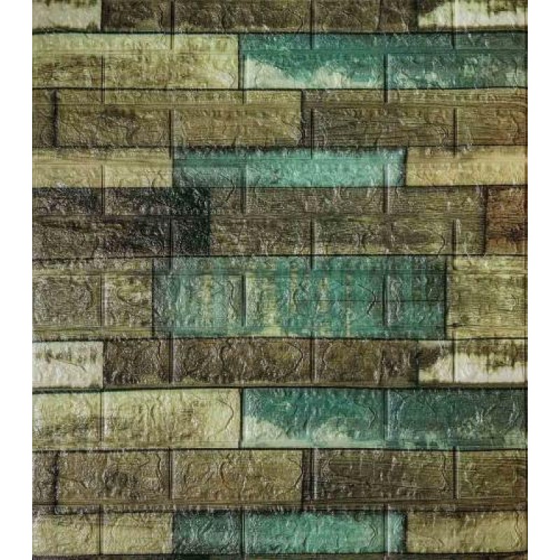 Самоклеюча декоративна 3D панель Loft-Expert синій камуфляж 700x770x5 мм