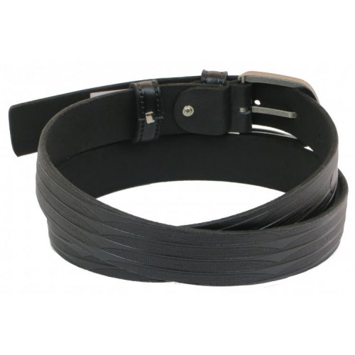 Шкіряний ремінь Skipper 110-130 x 3.3 см Чорний (1028-33) Шкіряний ремінь Skipper 110-130 x 3.3 см Чорний (1028-33)
