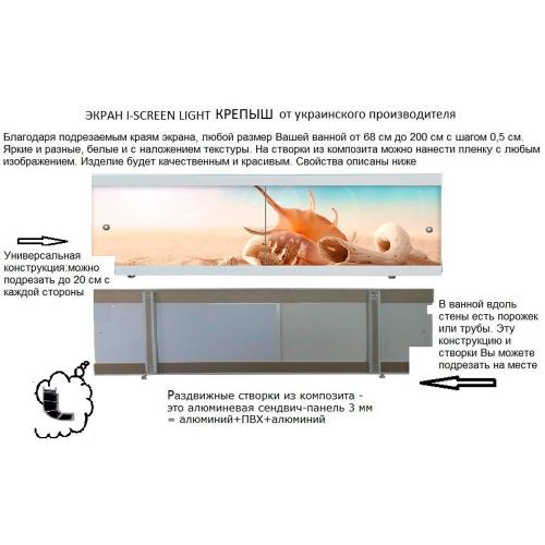 Екран під ванну The MIX Кріпака Shell 170 см Екран під ванну The MIX Кріпака Shell 170 см