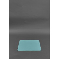 Килимок для мишки з натуральної шкіри 1.0 бірюзовий краст BlankNote