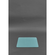 Килимок для мишки з натуральної шкіри 1.0 бірюзовий краст BlankNote