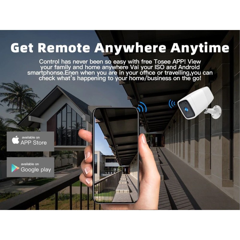 Wifi камера з величезним акумулятором 12000 мАг, до 1 місяця автономної роботи Nectronix ZC-PC206, вулична, із записом на SD до 128 Гб (біла)