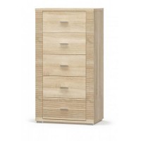 Комод для речей Меблі Сервіс Гресс 5Ш дуб самоа Комод для речей Меблі Сервіс Гресс 5Ш дуб самоа