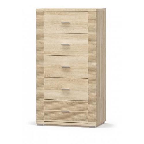 Комод для речей Меблі Сервіс Гресс 5Ш дуб самоа Комод для речей Меблі Сервіс Гресс 5Ш дуб самоа