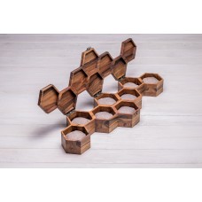 Скринька органайзер на 8 комірок ecoWalnut 7.3х59.7х18.8 см