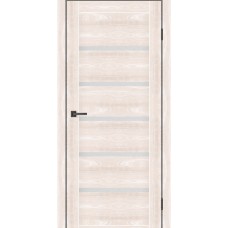 Дверне полотно MS Doors TEXAS 90 см Дуб шампань скло сатин