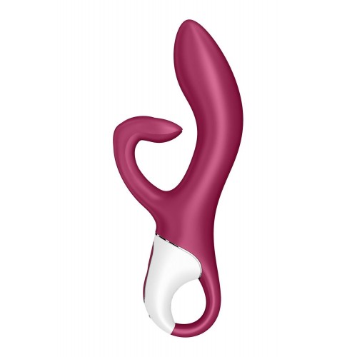 Вібратор-кролик із потрійним відростком Satisfyer Embrace me Berry, 2 мотори, діаметр 3,6 см в інтернет супермаркеті PbayMarket!