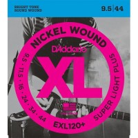 Струни для електрогітари D'Addario EXL120+ Nickel Wound Super Light Plus Electric Strings 9.5/44 Струни для електрогітари D'Addario EXL120+ Nickel Wound Super Light Plus Electric Strings 9.5/44