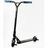 Самокат трюковий пеги алюмінієвий диск та дека колеса Best Scooter Reactor HIC-система PU Black and blue (112770)