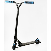 Самокат трюковий пеги алюмінієвий диск та дека колеса Best Scooter Reactor HIC-система PU Black and blue (112770)