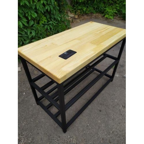 Банкетка GoodsMetall у стилі Лофт 800х500х350 мм Бадді Банкетка GoodsMetall у стилі Лофт 800х500х350 мм Бадді