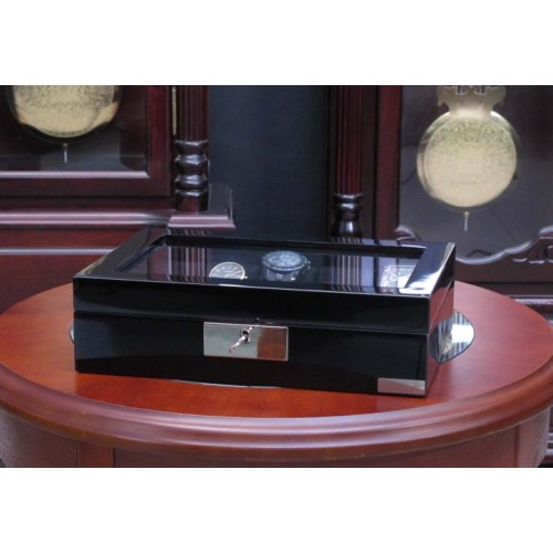 Шкатулка для зберігання годинників Salvadore WB/2386/10.BL 31,5х21х8,5 см Чорний Шкатулка для зберігання годинників Salvadore WB/2386/10.BL 31,5х21х8,5 см Чорний