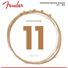 Струни для акустичної гітари Fender 60CL Phosphor Bronze Acoustic Guitar Strings 11/52