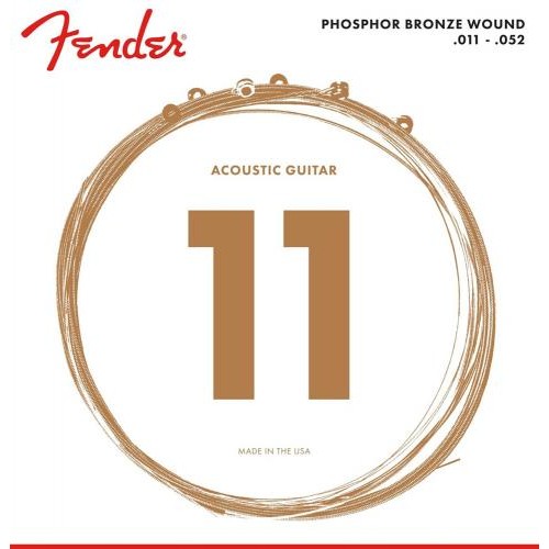 Струни для акустичної гітари Fender 60CL Phosphor Bronze Acoustic Guitar Strings 11/52 Струни для акустичної гітари Fender 60CL Phosphor Bronze Acoustic Guitar Strings 11/52