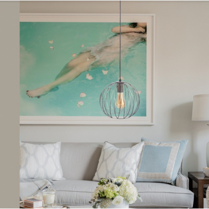 Світильник підвісний у стилі лофт MSK Electric Globe NL 2722 CR хром