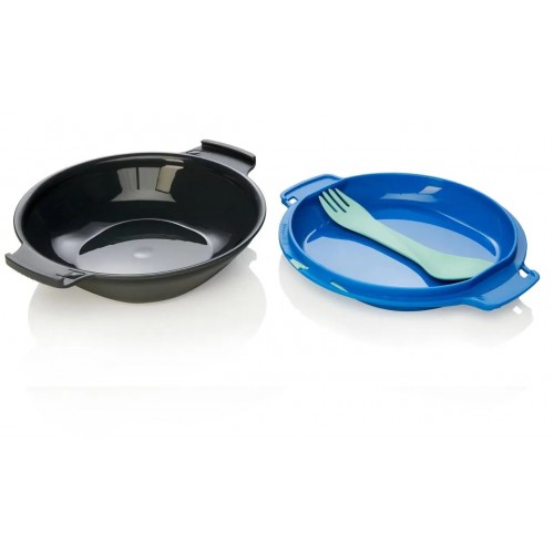 Набір посуду Humangear GoKit Deluxe 7-tool Mess Kit Charcoal/Blue (1054-022.0125)