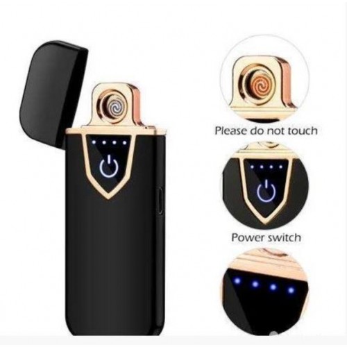 Запальничка спіральна Lighter USB 711-6748 Чорна Запальничка спіральна Lighter USB 711-6748 Чорна