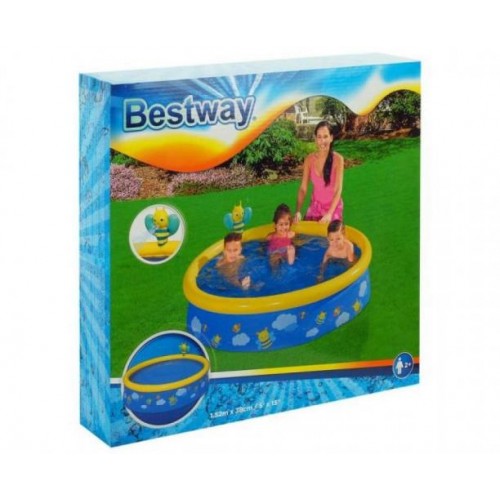 Басейн сімейний Bestway Бджілка 152x38 см 477 л Синьо-жовтий (30007-marine)