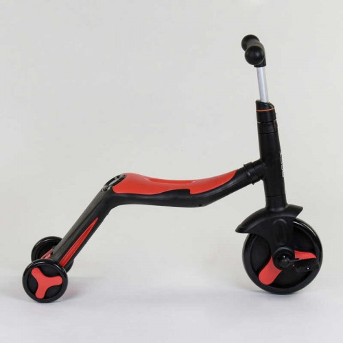 Самокат дитячий 3в1 Best Scooter з PU колесами (світло+музика) - Red (80454)