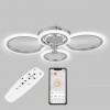 Стельова LED люстра Sunlight 5333/2+2 хром