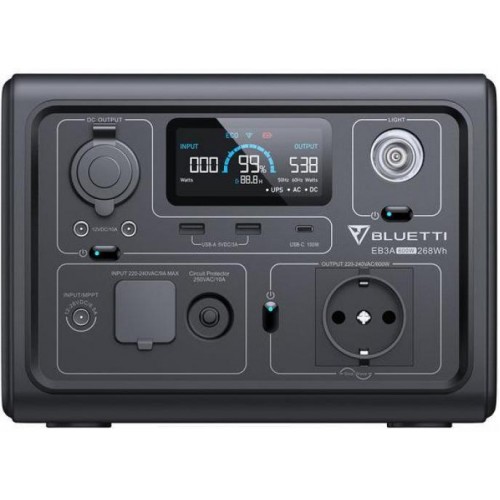 Зарядна станція Bluetti EB3A 268 Вт 600 Вт (2341224355) Зарядна станція Bluetti EB3A 268 Вт 600 Вт (2341224355)
