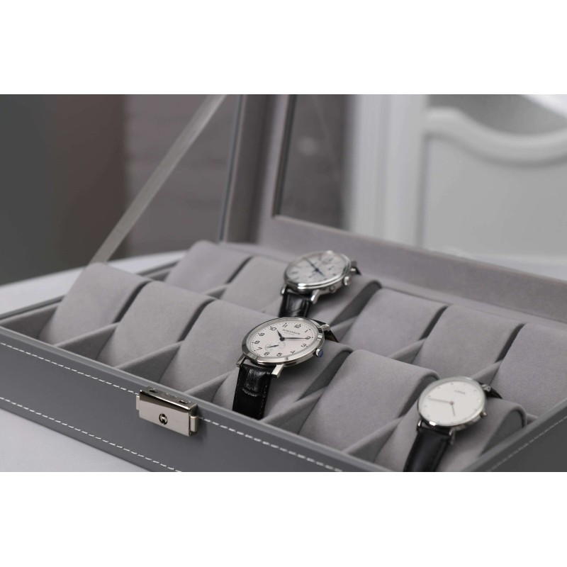 Шкатулка для зберігання годинників Craft 12PU.GR сірий