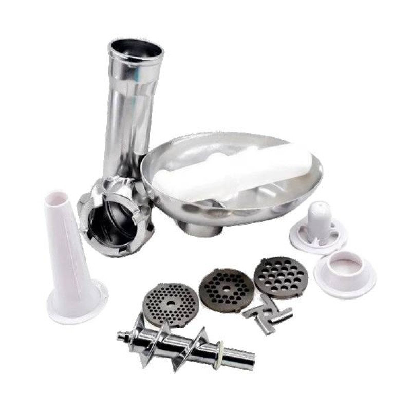 М'ясорубка електрична з насадками для кеббе та ковбасок Domotec MS-2017 біла 1500W (MS 2017_1336)