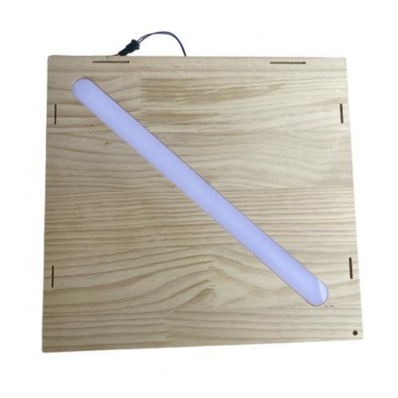 Бокс-вітрина прозора з підсвіткою для аксесуарів з дверцятами Woody 320х320 Акрил 3 мм ( B23005L )