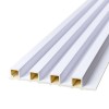 Декоративна стінова рейка Sticker Wall WPC 160x3000x23 мм Перламутр (SW-00001533)