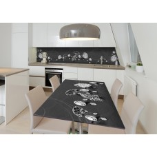 Наклейка 3Д вінілова на стіл Zatarga «Ідеальний алмаз» 600х1200 мм для будинків, квартир, столів, кав'ярень