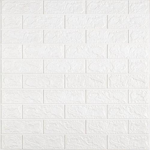 Панель стінова у рулоні 3D Sticker Wall 700х3080х2 мм Білий (D) SW-00002534