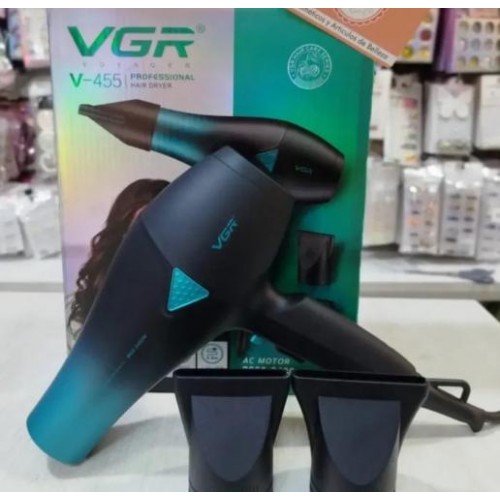 Фен для укладання та сушіння волосся VGR V-455 2400 Вт Синій (2390000038) Фен для укладання та сушіння волосся VGR V-455 2400 Вт Синій (2390000038)