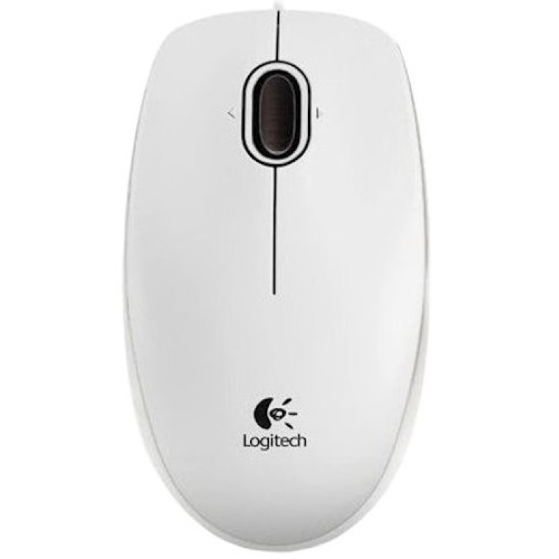 Миша Logitech Optical Mouse B100 White (6449350)