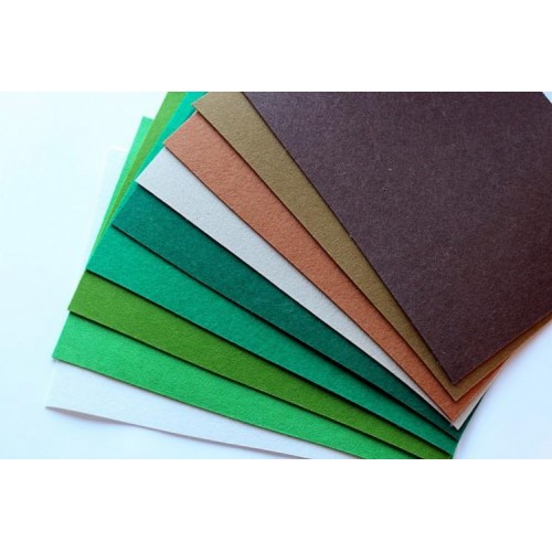 Набір китайського жорсткого фетру 2 мм Pugovichok Лісовий 8 кольорів для рукоділля та творчості (7166) Набір китайського жорсткого фетру 2 мм Pugovichok Лісовий 8 кольорів для рукоділля та творчості (7166)