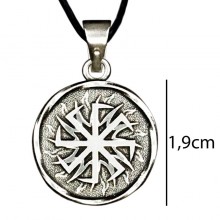 Кулон Silvering Слов'янський оберіг Коловрат Сріблястий 1,9х1,9х0,22 см (13167)