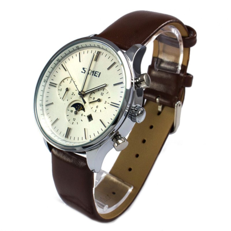 Годинник Skmei 9117 Silver Case White Dail BOX (9117BOXSW)