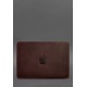 Шкіряний чохол для MacBook 14 дюйм Бордовий Crazy Horse BlankNote