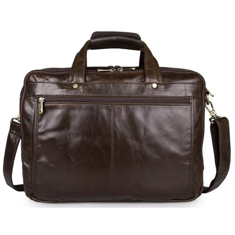 Сумка чоловіча Vintage 14247 для ноутбука з діагоналлю 15.6 дюйма Коричнева, Коричневий
