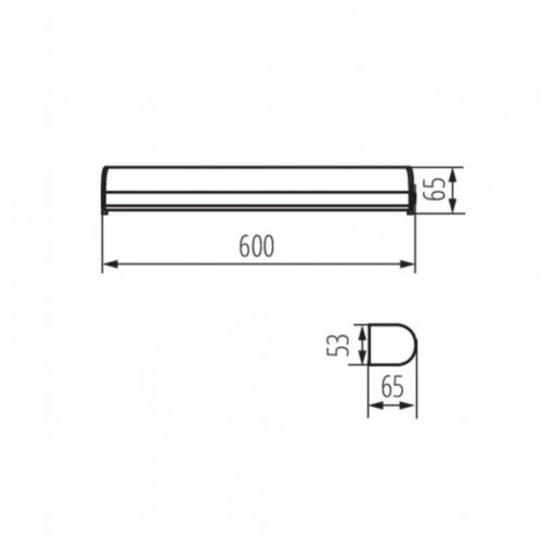 Настінний світильник Kanlux Rolso 60x5.3x6.5 см Біло-сірий (Kan26700)