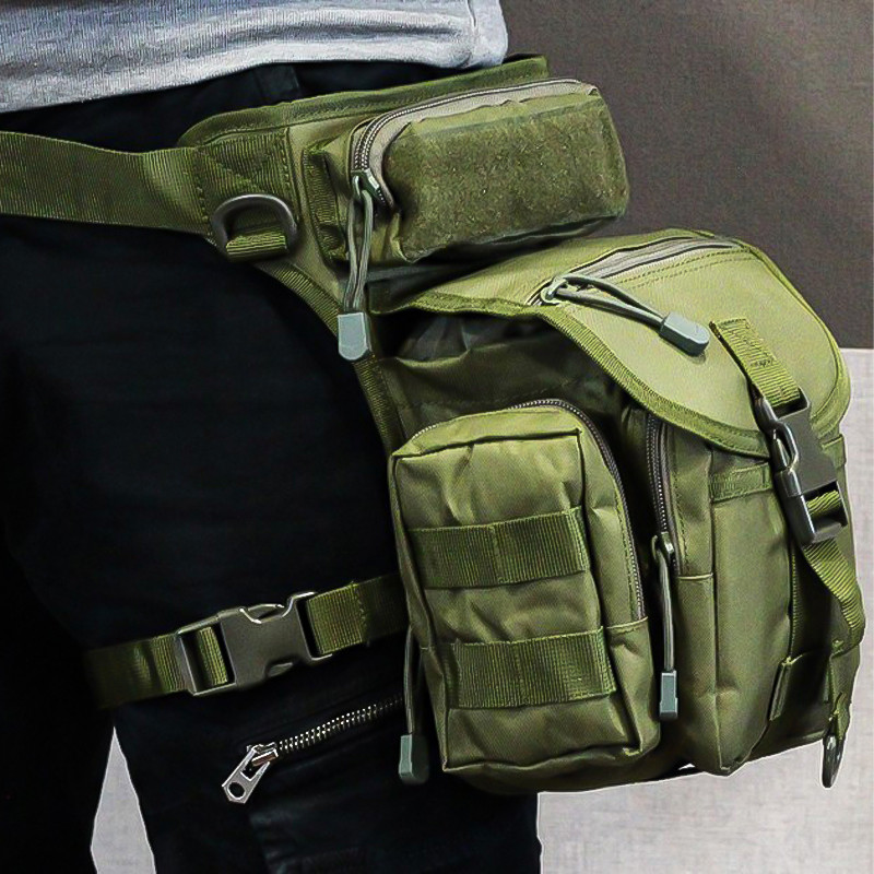 Сумка тактична на стегно Aokali Outdoor A90 30х22 см Green