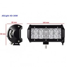 Світлодіодна фара AllLight 4D-36W 12chip EPISTAR spot 9-30V